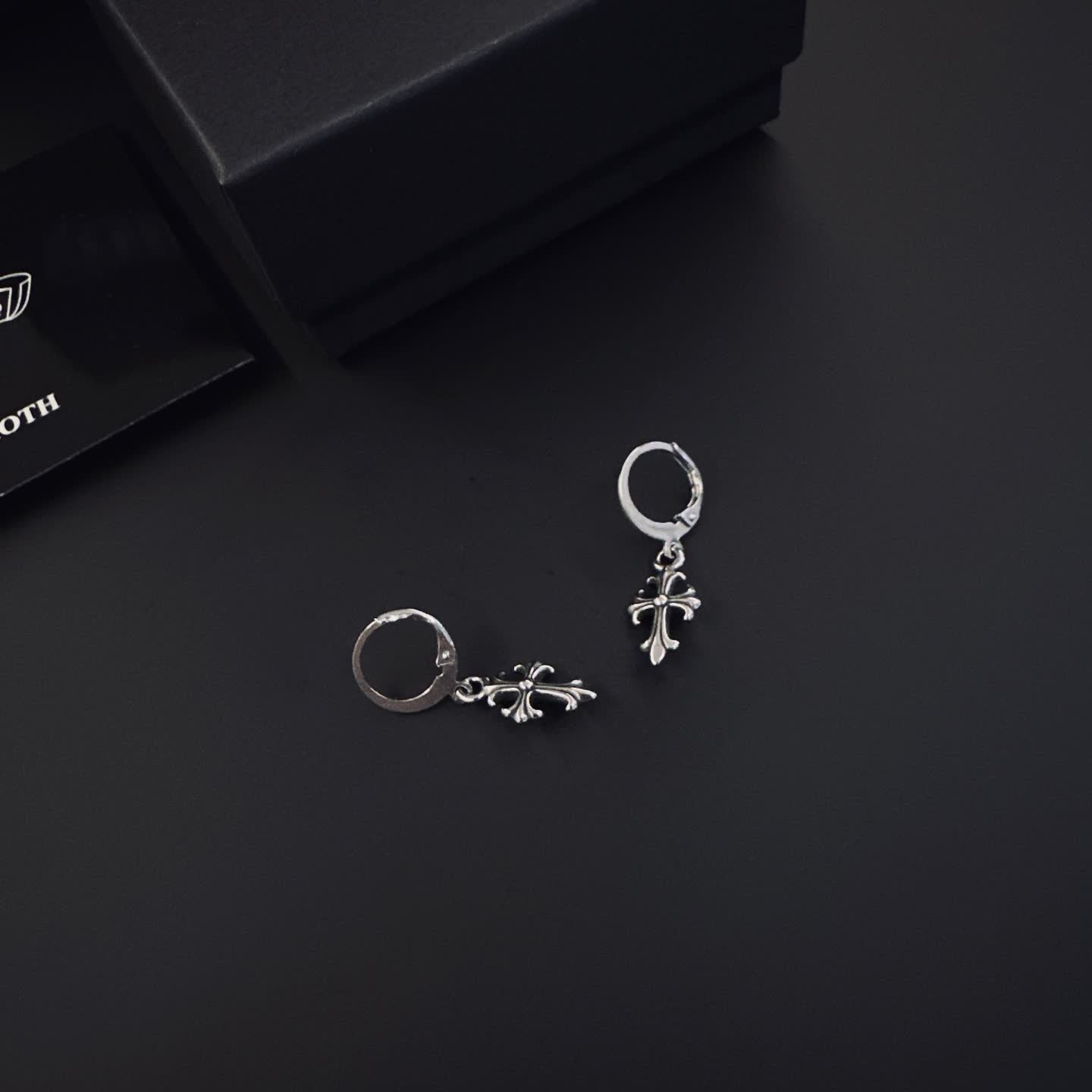 Chrome Hearts Cross Earrings